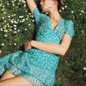 Realisation Par Blue Floral Mini Dress